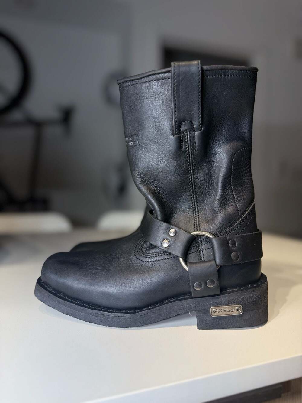 Xelement Women's 2442 Leather Motorcycle Harness Boots, Size 7